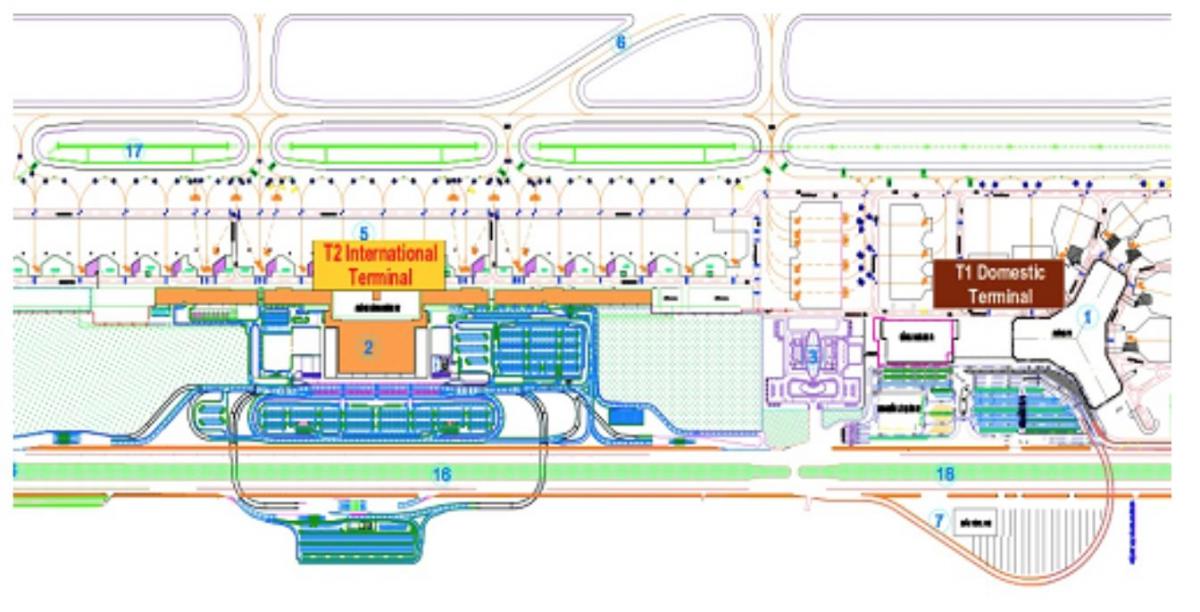 hanoi tèminal ayewopò kat jeyografik