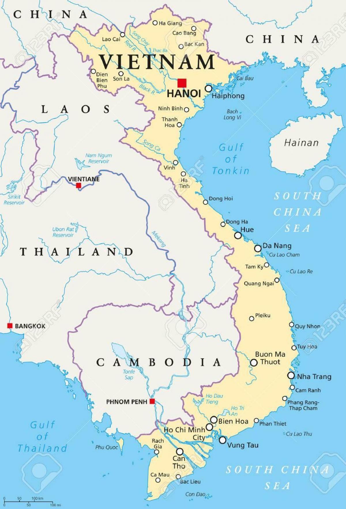 hanoi kat jeyografik kote