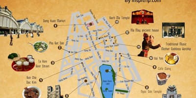 Lari kat jeyografik fin vye granmoun nan hanoi