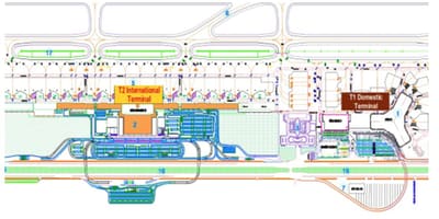 Hanoi tèminal ayewopò kat jeyografik